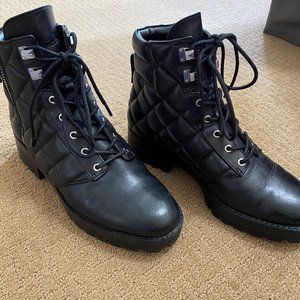 Michael Kors "Rosario" quilted combat boots